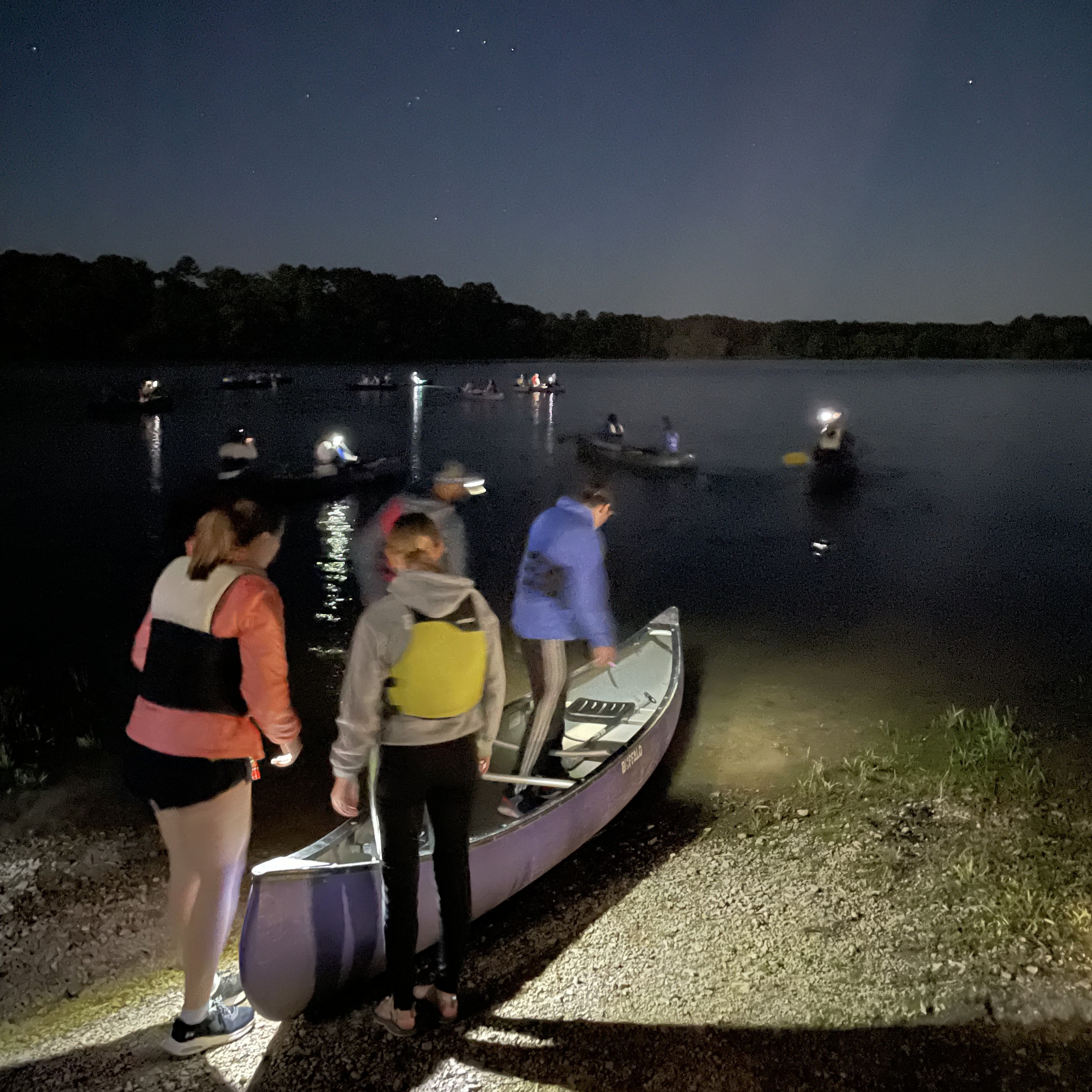 Moonlight Canoe event