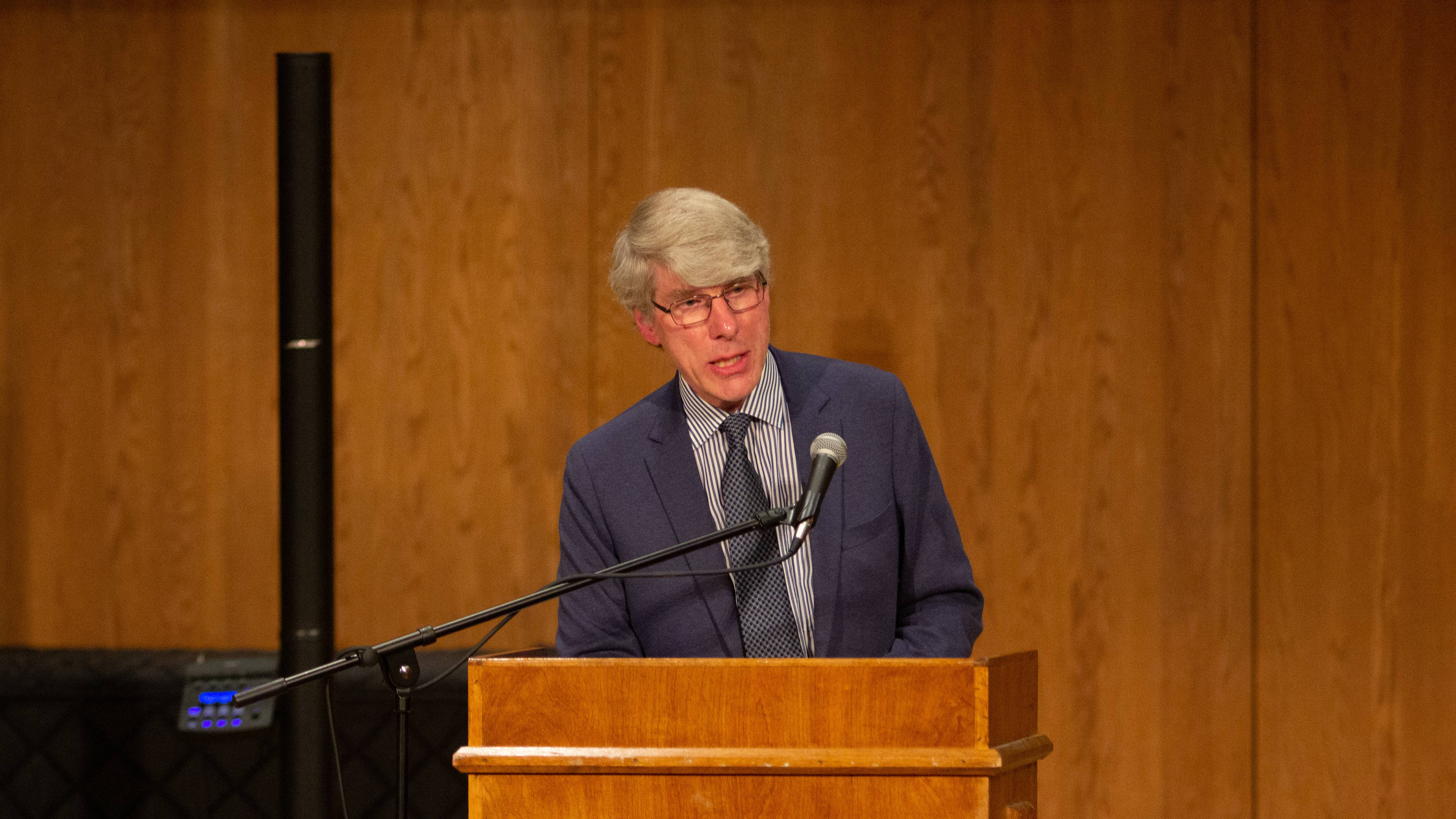 Dr. David Bebbington presents Birkett Williams lecture at Ouachita