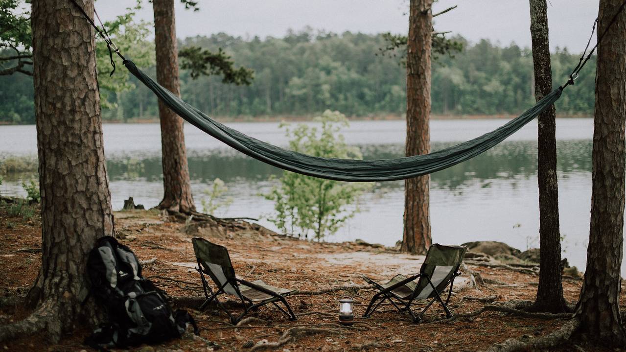 Camping gear at Lake DeGray 