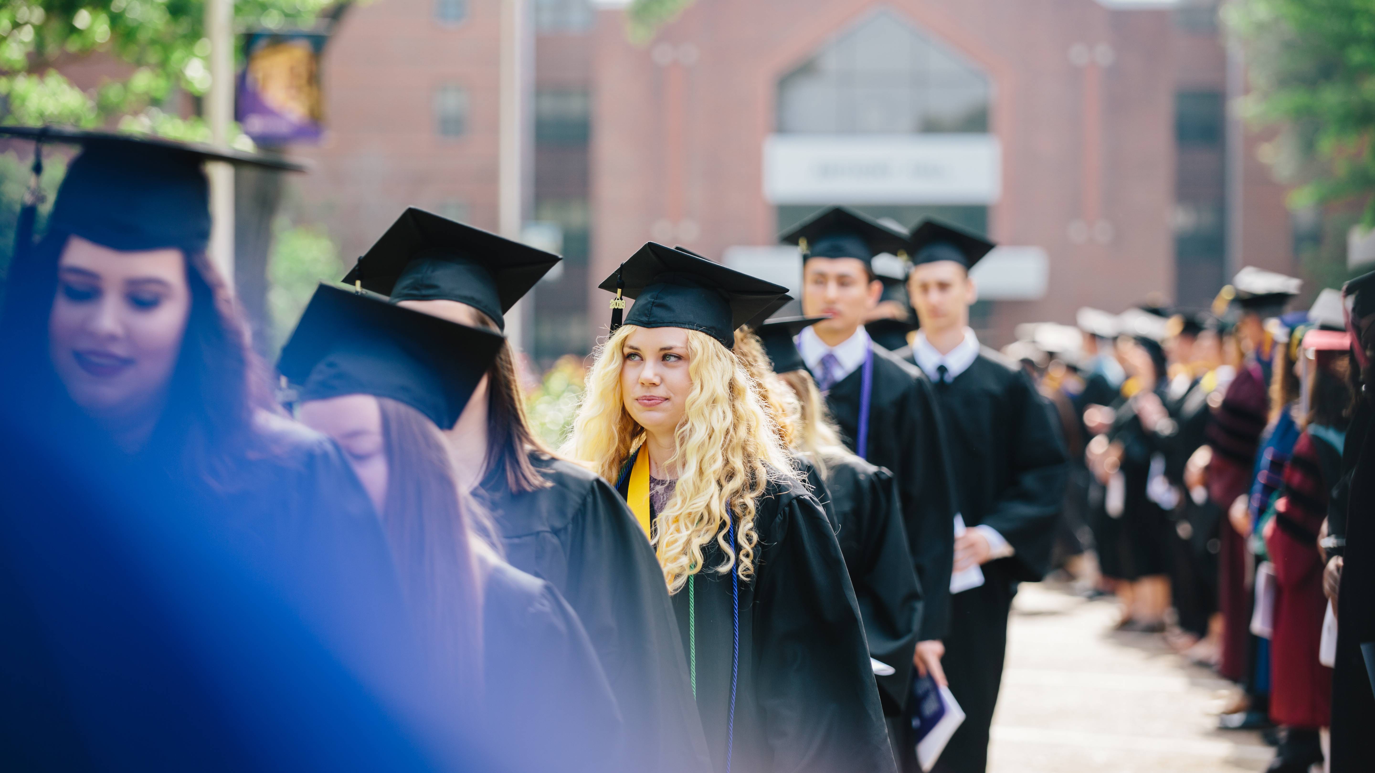 Students on graduation day